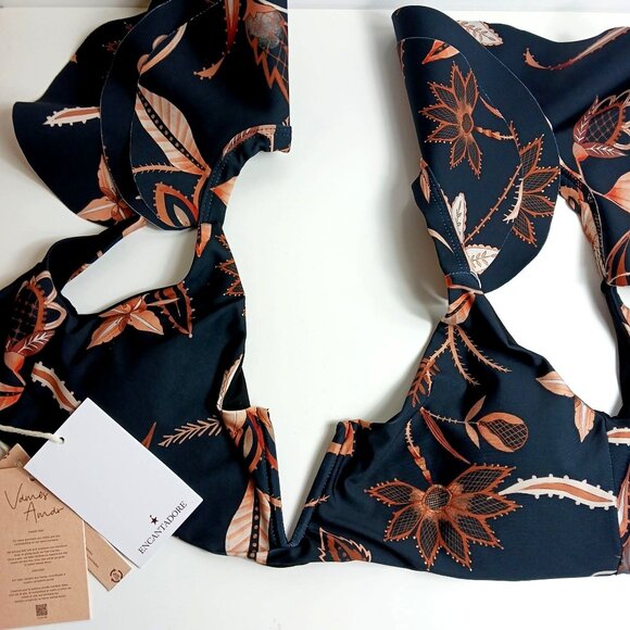 Anthropologie Encantadore Lysha Ruffled Bikini Top - Picture 6 of 9